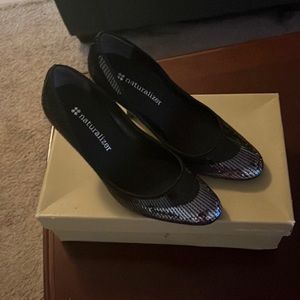 Glitter and Sparkle holiday shoes .